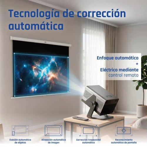 iggual Proyector 4K 1080p Pro 800ANSI Android