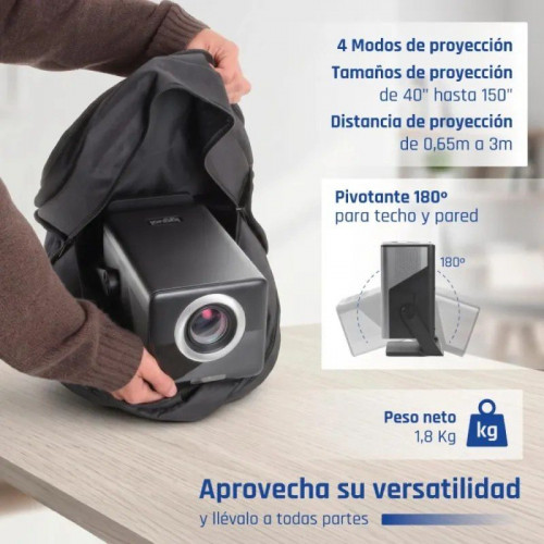 iggual Proyector 4K 1080p Pro 800ANSI Android