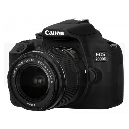 Kit Cámara Réflex CANON EOS 2000D + 18-55 mm DC + Bolsa SB130 + 16 GB (24.1 MP - Sensor APS-C - ISO: 100 a 12800)