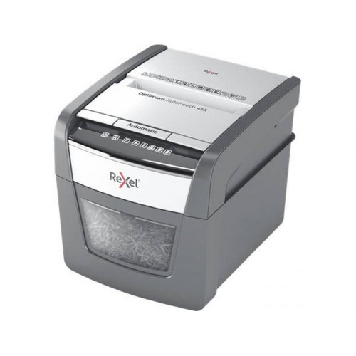 Destructora Automática REXEL Optimum AutoFeed+ 45X EU (45 hojas - Capacidad: 20 L)