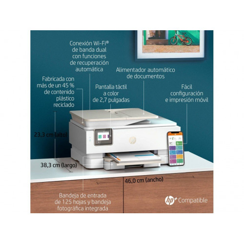 Impresora HP Envy Inspire 7920E (Multifunción - Inyección de Tinta - Wi-Fi - Instant Ink)