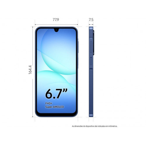 Smartphone SAMSUNG Galaxy A17 (6.7'' - 8 GB - 256 GB - Azul)