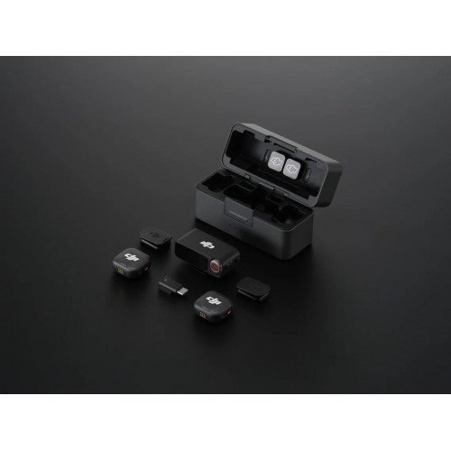Estuche de carga para DJI Mic 3, micrófono, 2 transmisores y 1 receptor
