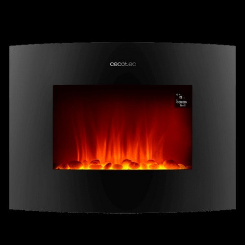 Cecotec 05813 - Chimenea Eléctrica ReadyWarm 2250 Curved Flames Connected 2000W WiFi Temporizador