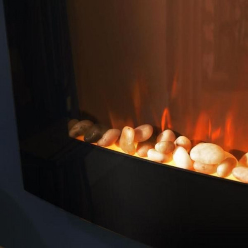 Cecotec 05813 - Chimenea Eléctrica ReadyWarm 2250 Curved Flames Connected 2000W WiFi Temporizador