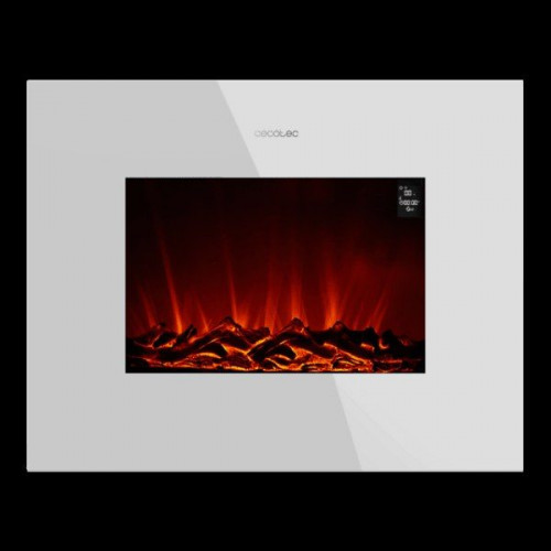 Cecotec 05828 - Chimenea Eléctrica ReadyWarm 2690 Flames Connected 2000W WiFi Blanca