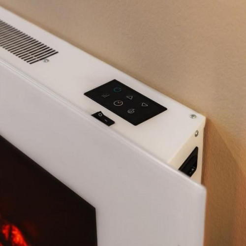 Cecotec 05828 - Chimenea Eléctrica ReadyWarm 2690 Flames Connected 2000W WiFi Blanca