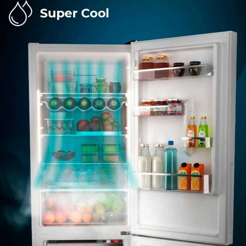 Cecotec Bolero CoolMarket Combi 356 White Glass D Frigorífico