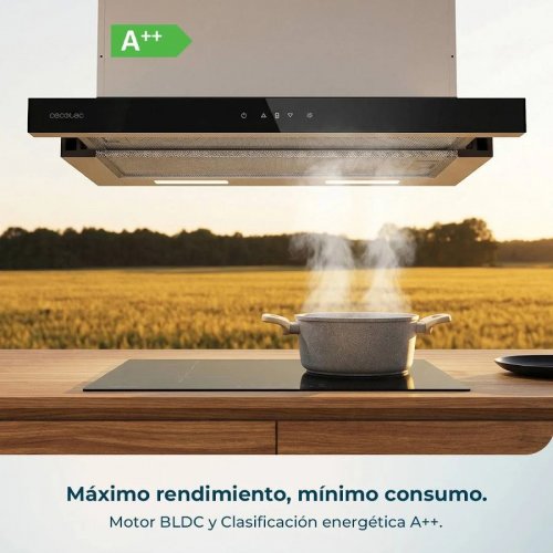 Cecotec Campana Extractora Telescópica Bolero Flux TLT 605501 Glass A++