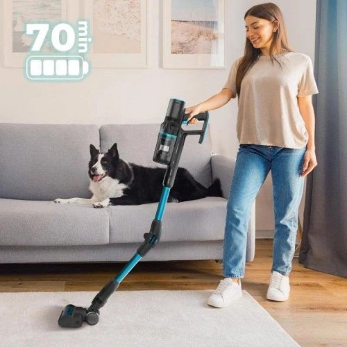 Cecotec Conga Rockstar 3500 Storm Pet Flex Aspirador Escoba sin Cable 500W 30kPa Negra/Azul