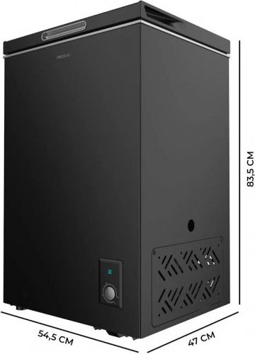 Cecotec Congelador Horizontal Bolero Coolmarket Chest 99 Black E