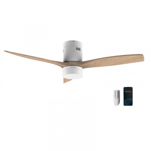 Cecotec EnergySilence Aero 5600 Aqua Connected Ventilador de Techo con Luz y Mando WiFi 40W Madera