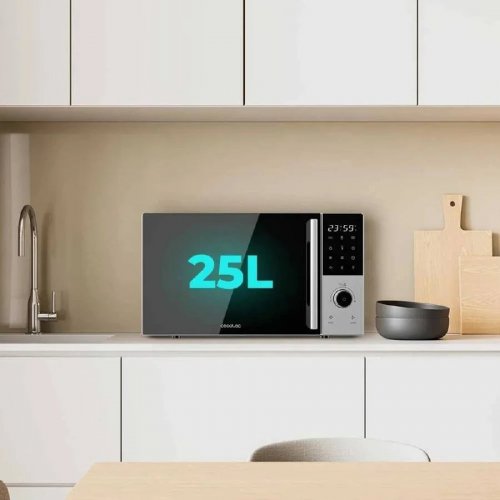 Cecotec Microondas Digital con Grill 25L Proclean 2500. 850W