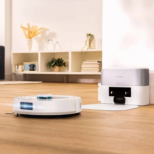 Cecotec Robot aspirador Base autovaciado 3l IA Navegación Láser