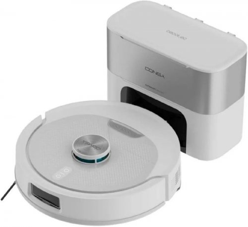 Cecotec Robot aspirador Base autovaciado 3l IA Navegación Láser
