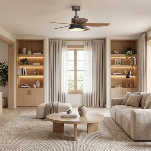 Cecotec Ventilador de Techo con Luz EnergySilence Aero 5460 Daisy. 24W