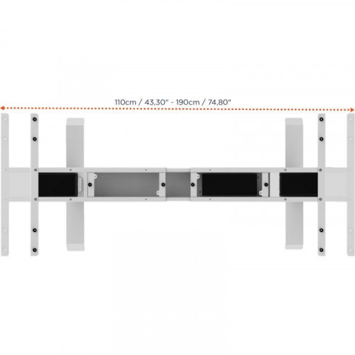 Celexon Professional eAdjust-58123 Marco de Escritorio Elevable Altura Ajustable Eléctricamente Blanco