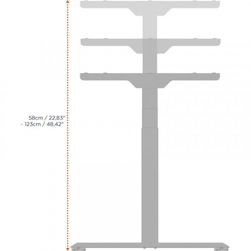 Celexon Professional eAdjust-58123 Marco de Escritorio Elevable Altura Ajustable Eléctricamente Blanco
