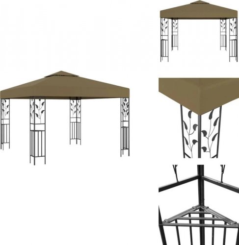 Cenador 3x3 m 180 g/m² vidaXL