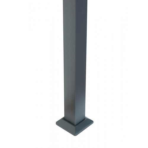 Cenador de aluminio con toldo NATERIAL Horali de 297 x 297 cm gris