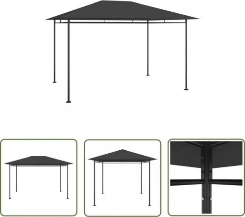 Cenador Gris 4x3x2,7 M Vidaxl