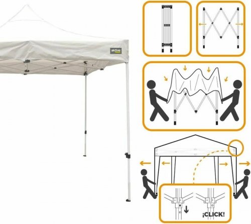 Cenador plegable altura ajustable