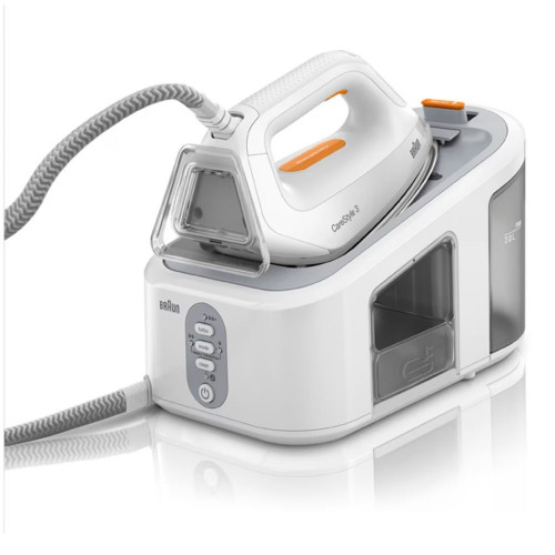 Centro de planchado Braun CareStyle 3 IS3132WH con depósito de agua de 2 L. Blanco