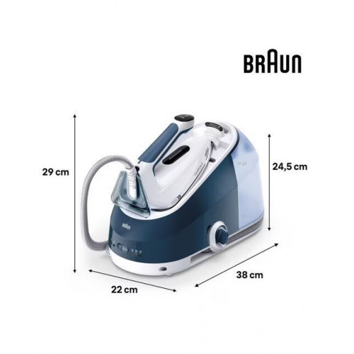 Centro de planchado Braun CareStyle 5 IS5245BL ergonómico con sistema de vapor extra potente Azul