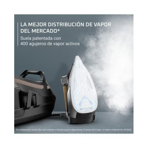 Centro de planchado Rowenta Eco Steam Pro DG9661 con Tecnología Microsteam 400 HD 3D Láser Negro / Beige