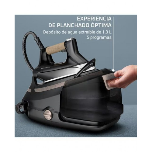 Centro de planchado Rowenta Eco Steam Pro DG9661 con Tecnología Microsteam 400 HD 3D Láser Negro / Beige