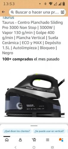 Centro de planchado Taurus Sliding Pro 3000 Non Stop