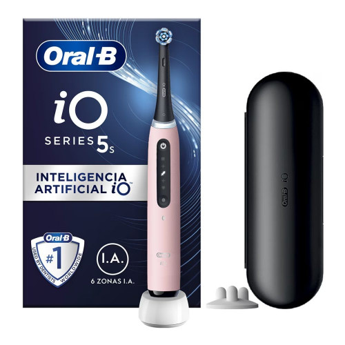 Cepillo de dientes eléctrico Oral-B iO 5S con estuche de viaje Rosa