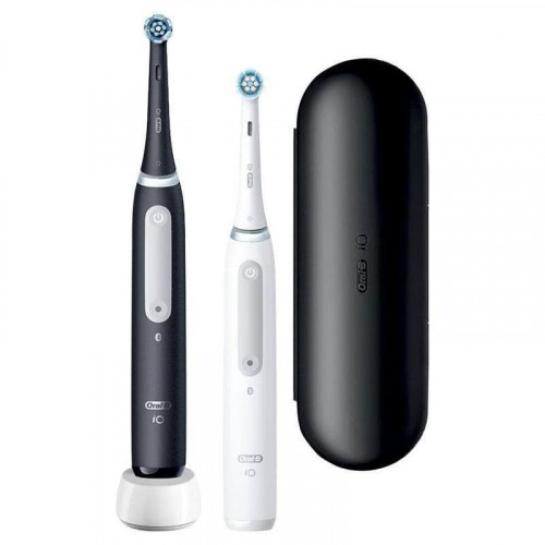 Cepillo de Dientes Oscilante Rotativo Braun Oral-B iO Series 4 Duo 6 Modos 2 Cabezales Sensor de Presión Temporizador Estuche