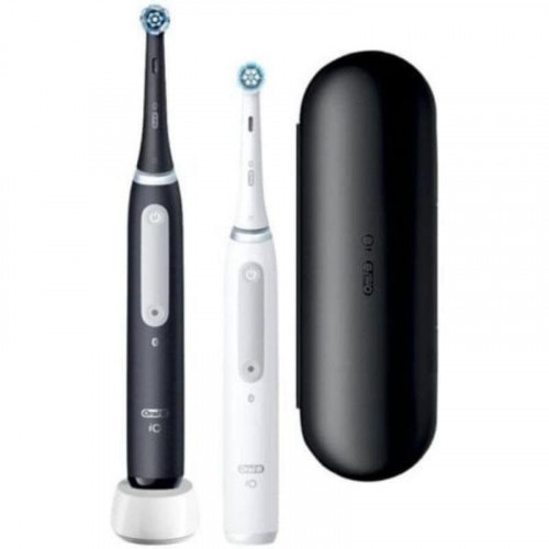 Cepillo de Dientes Oscilante Rotativo Braun Oral-B iO Series 4 Duo 6 Modos 2 Cabezales Sensor de Presión Temporizador Estuche