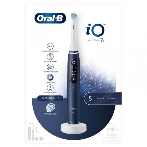 Cepillo de Dientes Oscilante Rotativo Oral-B iO 7S 5 Modos 2 Cabezales Sensor Presión