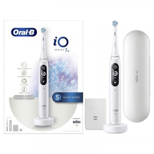 Cepillo de Dientes Oscilante Rotativo Oral-B iO Serie 7W 5 Modos Sensor de Presión Temporizador Bluetooth