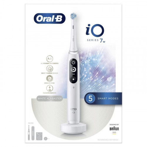 Cepillo de Dientes Oscilante Rotativo Oral-B iO Serie 7W 5 Modos Sensor de Presión Temporizador Bluetooth