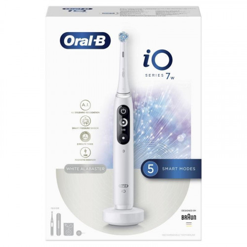 Cepillo de Dientes Oscilante Rotativo Oral-B iO Serie 7W 5 Modos Sensor de Presión Temporizador Bluetooth