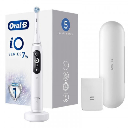 Cepillo de Dientes Oscilante Rotativo Oral-B iO Serie 7W 5 Modos Sensor de Presión Temporizador Bluetooth