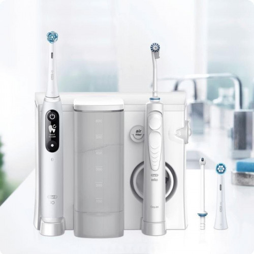 Cepillo de Dientes Oscilante Rotativo Oral-B iO6 OxyJet 5 Modos 2 Cabezales Sensor de Presion Bluetooth Temporizador