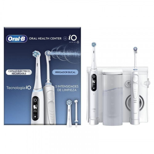 Cepillo de Dientes Oscilante Rotativo Oral-B iO6 OxyJet 5 Modos 2 Cabezales Sensor de Presion Bluetooth Temporizador