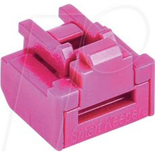 Cerradura de puerto, RJ45, 100 piezas, rosa