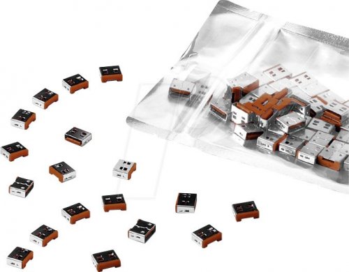 Cerradura de puerto, USB tipo A, 100 piezas, marrón