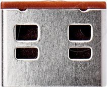 Cerradura de puerto, USB tipo A, 100 piezas, marrón