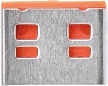 Cerradura de puerto, USB Tipo A, 100 piezas, naranja