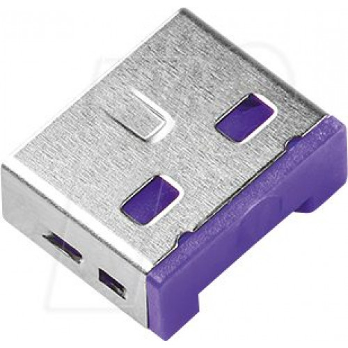 Cerradura de puerto, USB tipo A, 100 piezas, púrpura