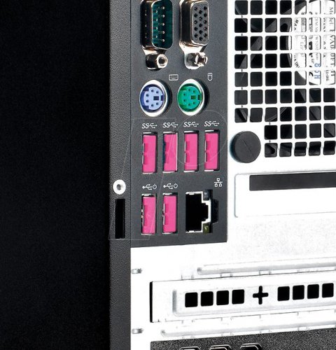 Cerradura de puerto, USB Tipo A, 100 piezas, rosa