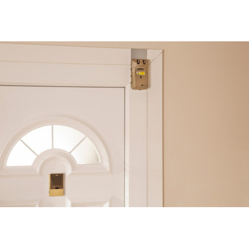 Cerradura eléctrica REMOCK LOCKEY RLP PRO dorado con mando a distancia