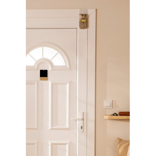 Cerradura eléctrica REMOCK LOCKEY RLP PRO dorado con mando a distancia
