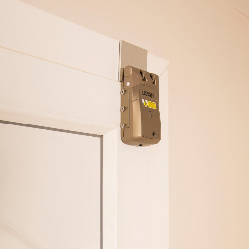 Cerradura eléctrica REMOCK LOCKEY RLP PRO dorado con mando a distancia